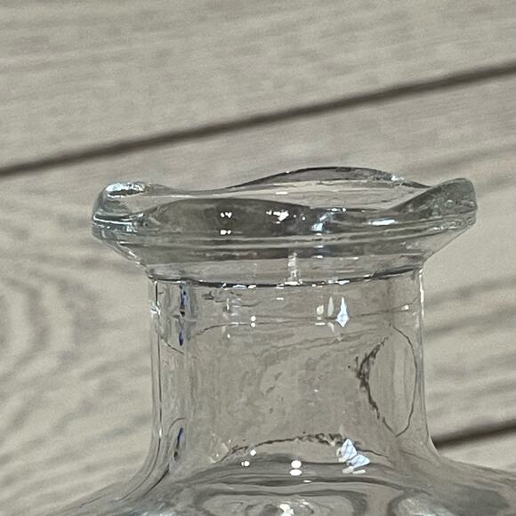 Vintage 1961 Seagrams Calvert Whiskey Square Glass Decanter with Stopper D-126 - Picture 12 of 16